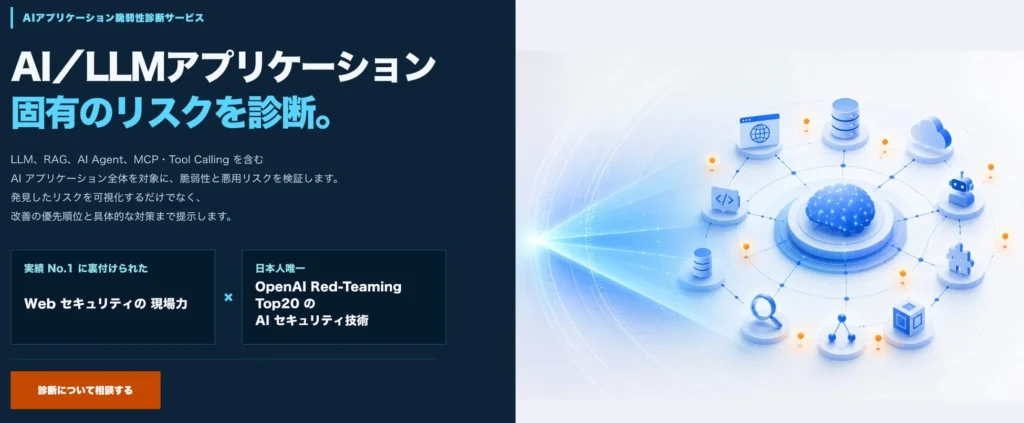 AIアプリのセキュリティリスクを徹底診断！『AI アプリケーション脆弱性診断サービス』が提供開始