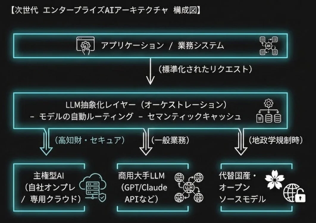 次世代 エンタープライズAIアーキテクチャ 構成図