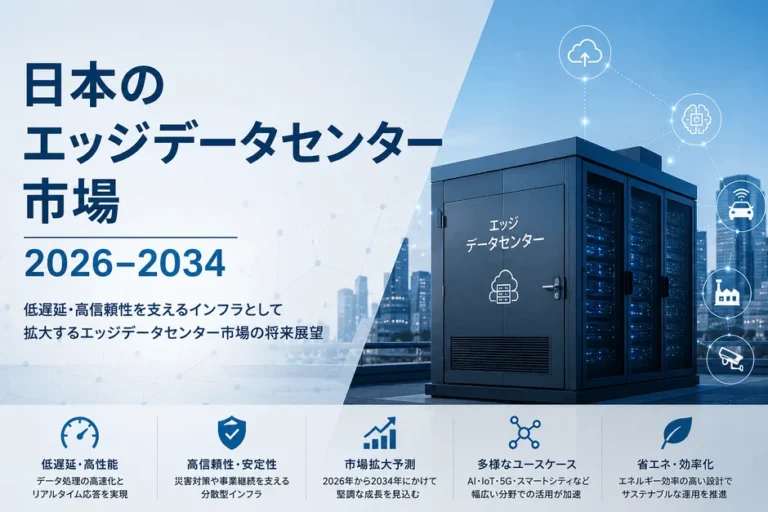 日本エッジデータセンター市場、2034年までに60億ドル規模へ成長予測：DX推進の鍵を握る分散型インフラ