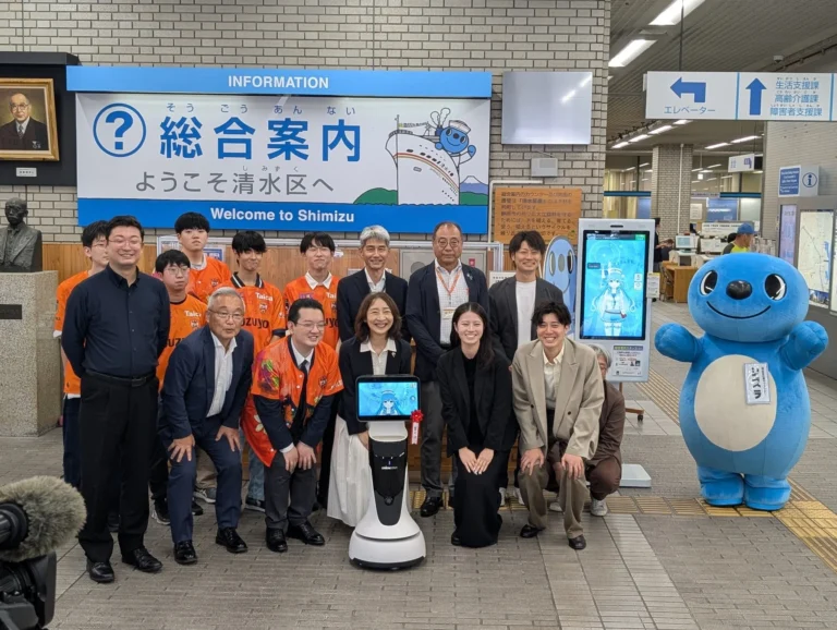 歩くAIアバターロボット「AICO」が行政窓口を革新、静岡市清水区役所で実証開始