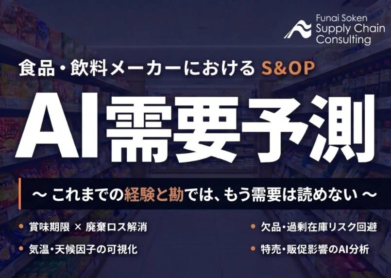食品・飲料メーカーにおけるS&OP AI需要予測
