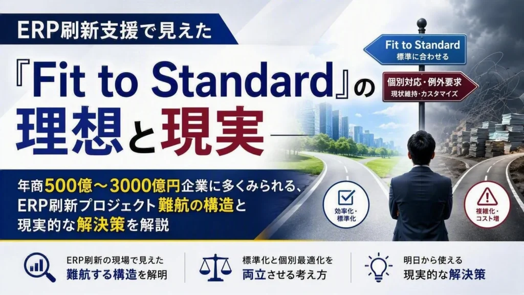 ERP刷新プロジェクトの課題を解決へ導く「Fit to Standard」実践ガイドが無料公開