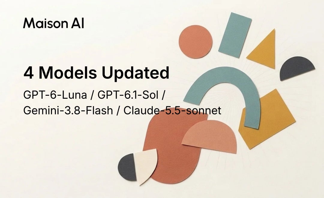 Maison AI、OpenAI・Google・AnthropicのAIモデル4種を新バージョンにアップデート