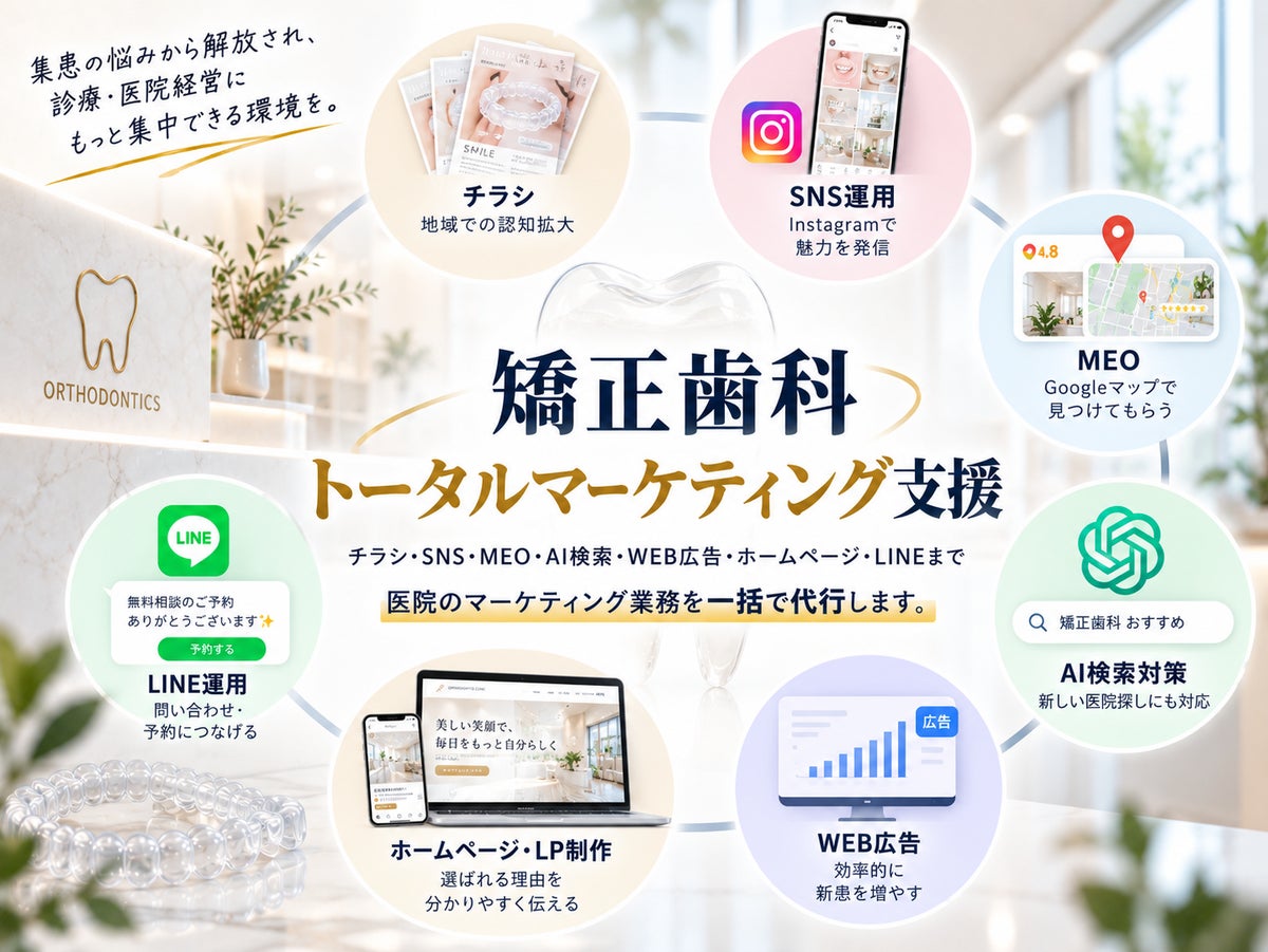 「地域No.1を目指す矯正歯科へ」エフェクトプロ、マーケティングを“丸ごと代行”する新サービスを開始